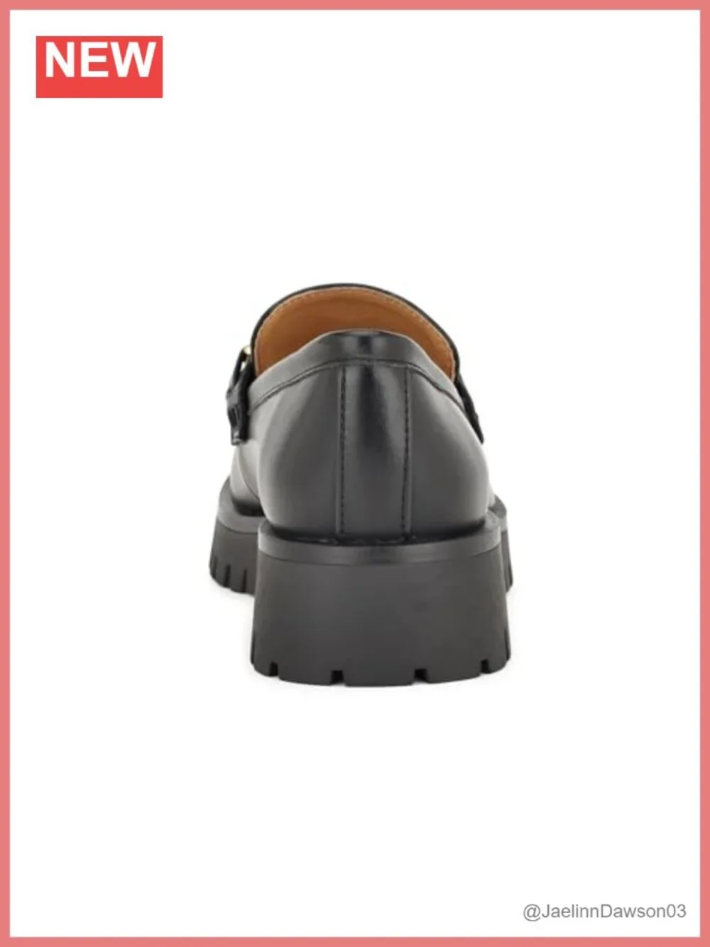 Women's Faux Leather Slip-On Loafers with Lug Sole